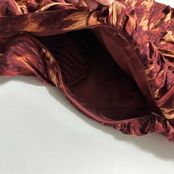 House of Harlow 1960 Chiffon Cocktail Party Long Puff Sleeve Dress Size M - Picture 5 of 13